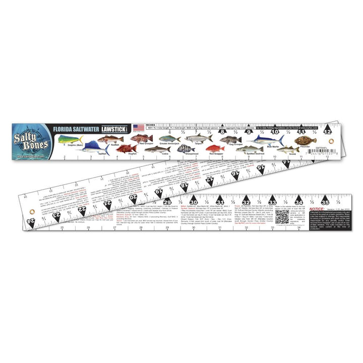 Salty Bones Florida Folding Ruler