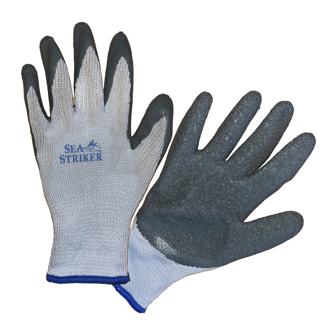 Sea Striker Gray Knit Coated Gripper Gloves