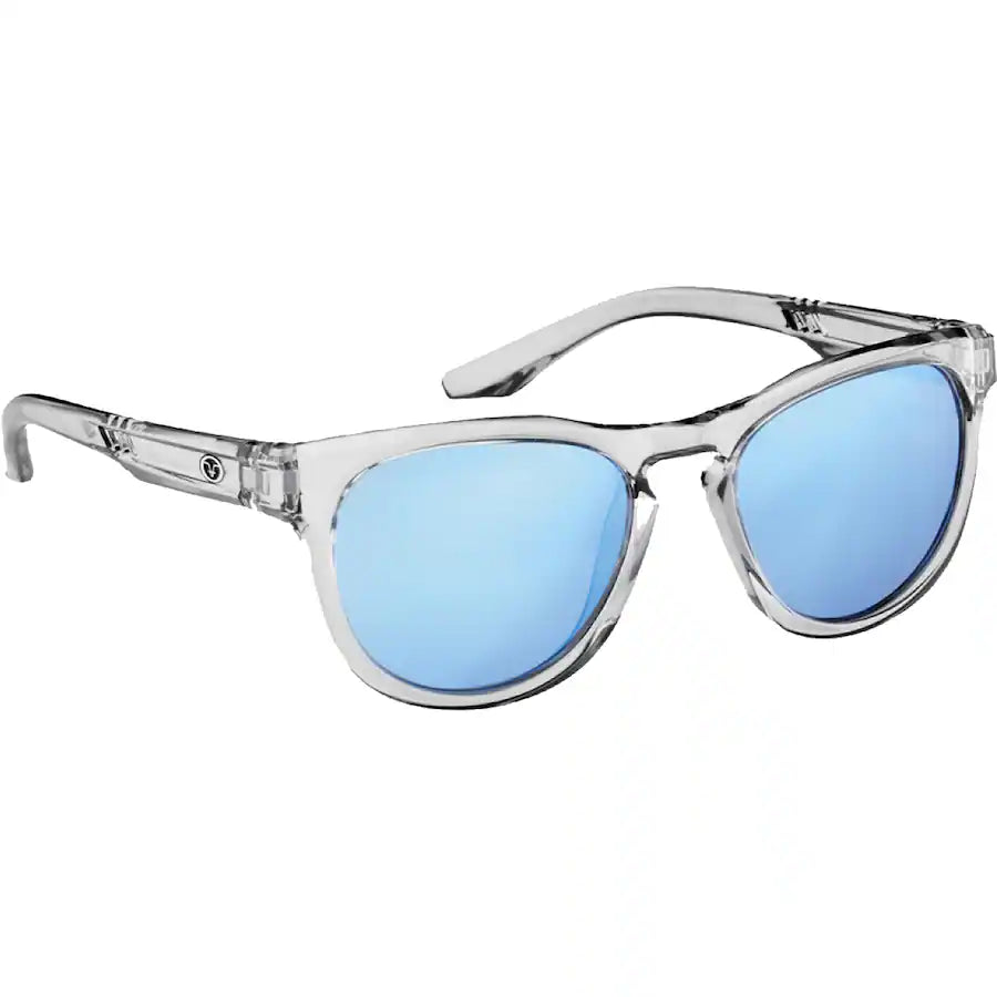 Flying Fisherman Breakers Sunglasses Crystal/Blue Mirror