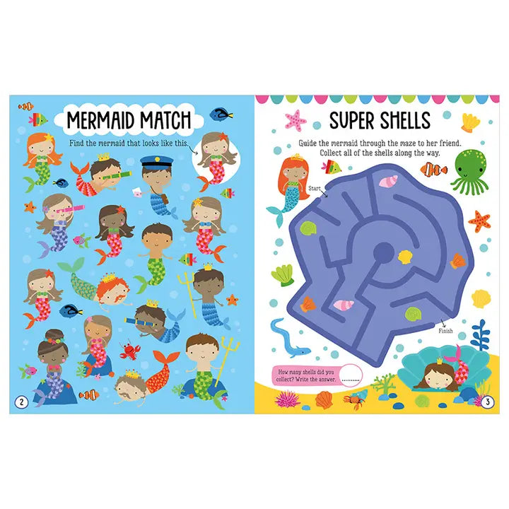 Mermaids Activity Bk-Felt Stickers Book