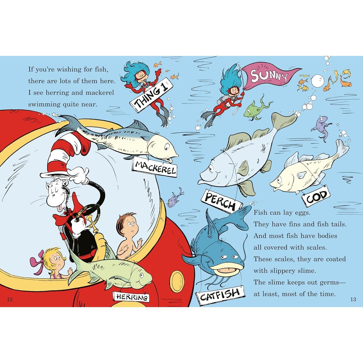 Wish for a Fish: All About Sea Creatures (The Cat in the Hat's Learning Library)