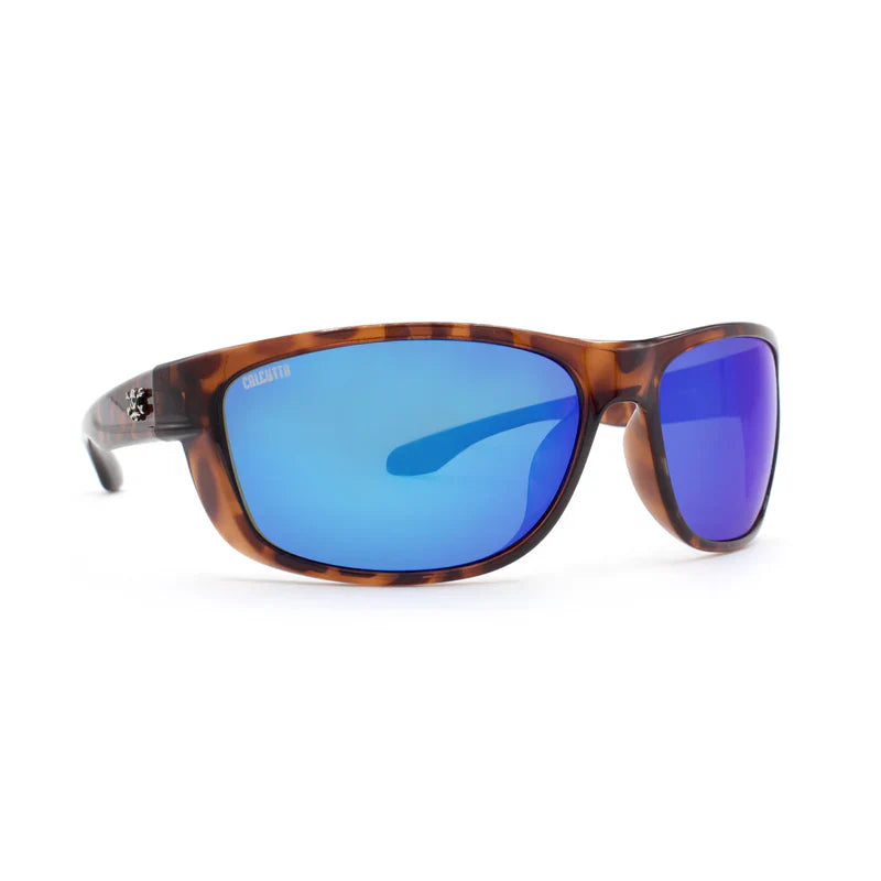 Calcutta Sunglasses Cross Tort/Blue Mirror