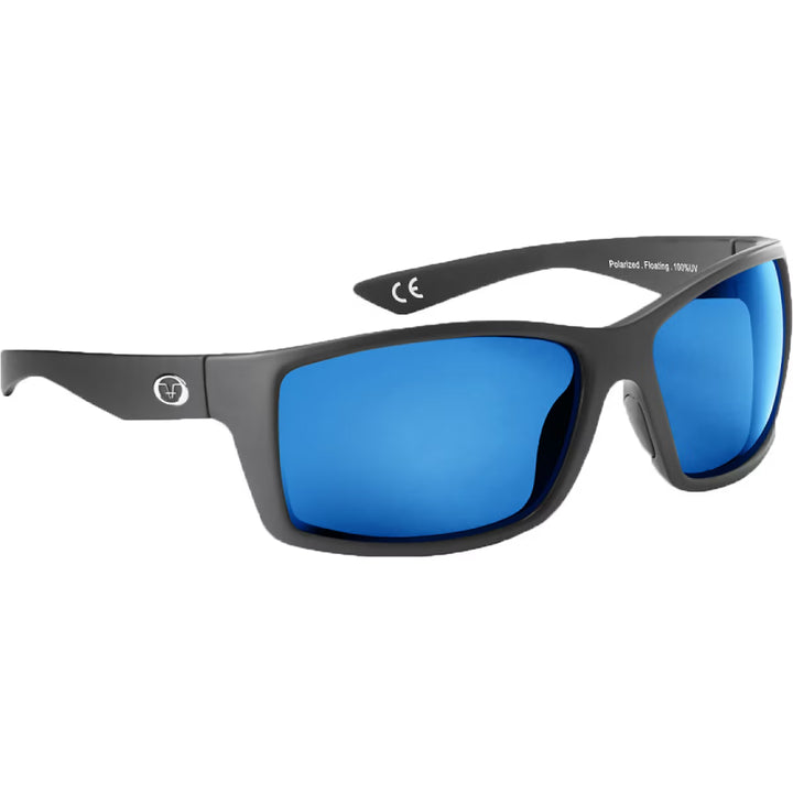 Flying Fisherman Sunglasses Rafter Floating Matte Black/Blue Mirror