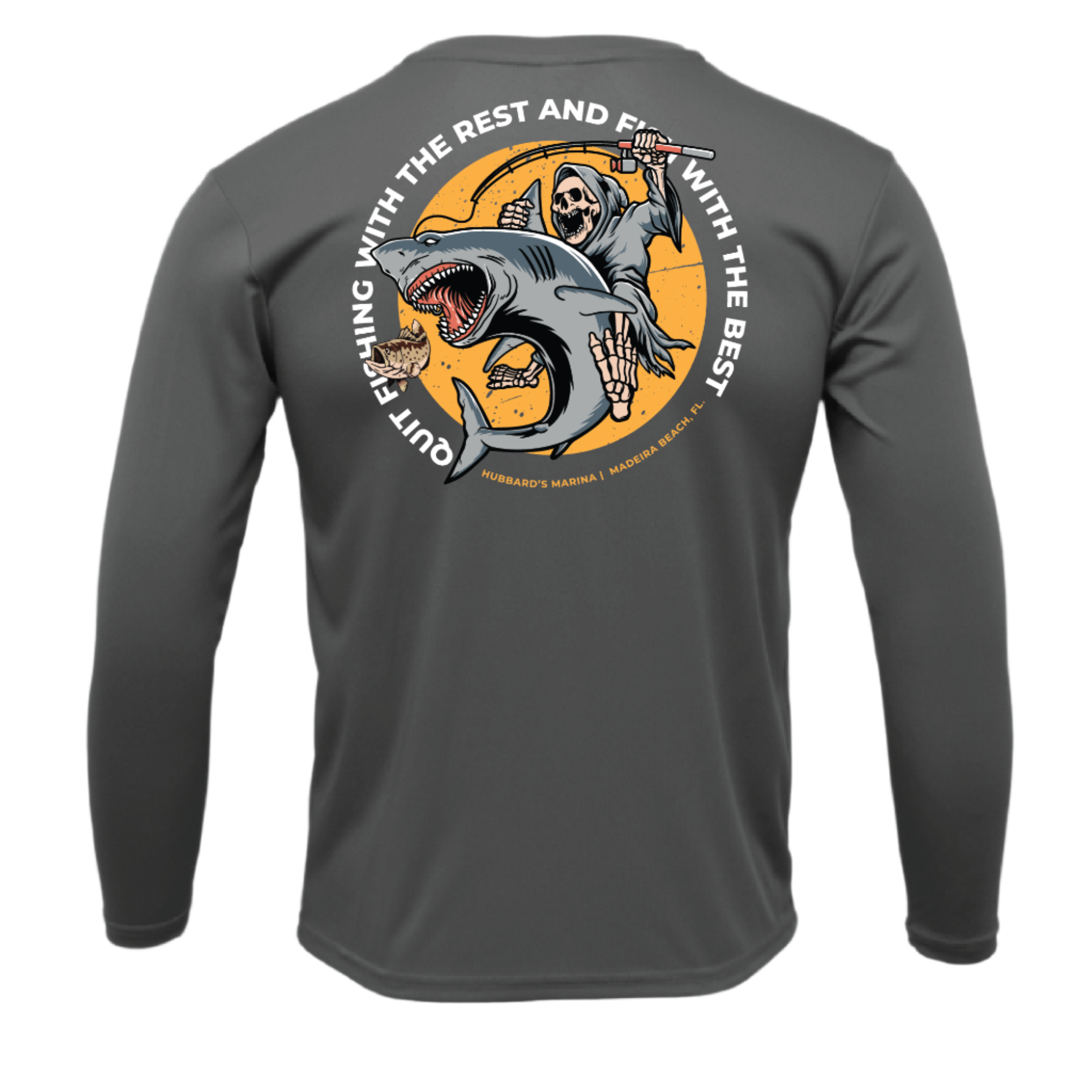 Shark Shirt Steel Grey Long Sleeve Performance