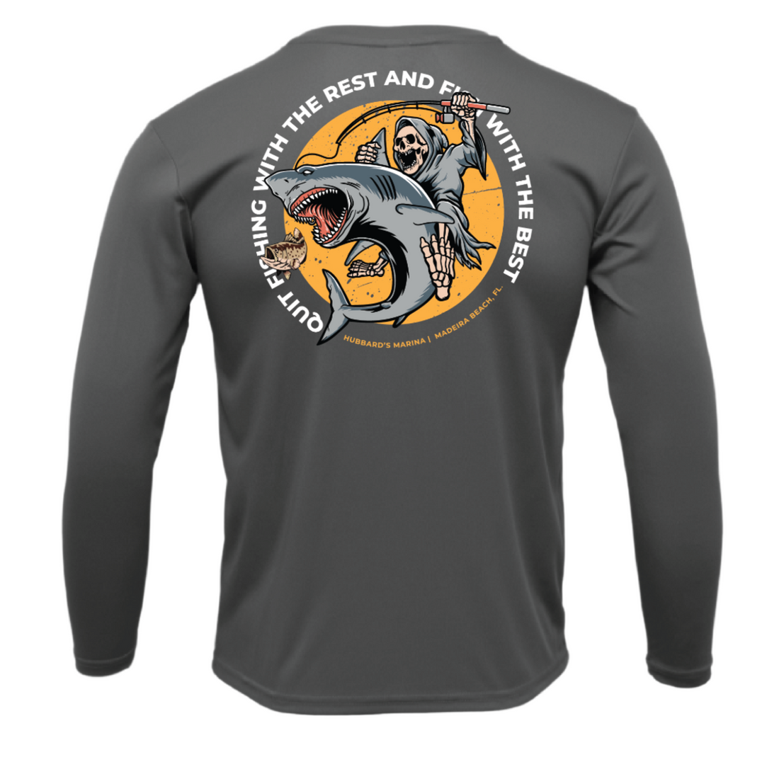 Shark Shirt Steel Grey Long Sleeve Performance