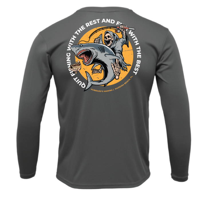 Shark Shirt Steel Grey Long Sleeve Performance