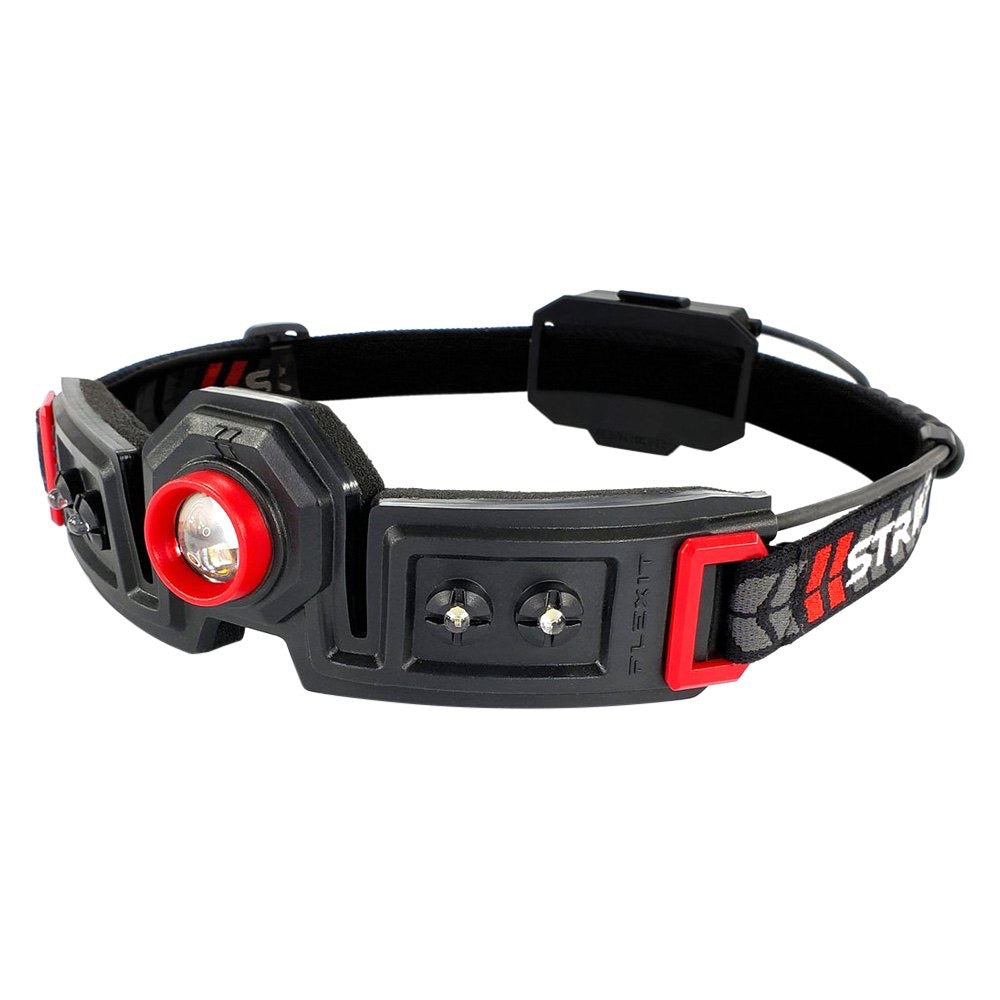 STKR® 00193 - FLEXiT™ 250 lm Black/Red LED Headlamp with 180° Halo Lighting