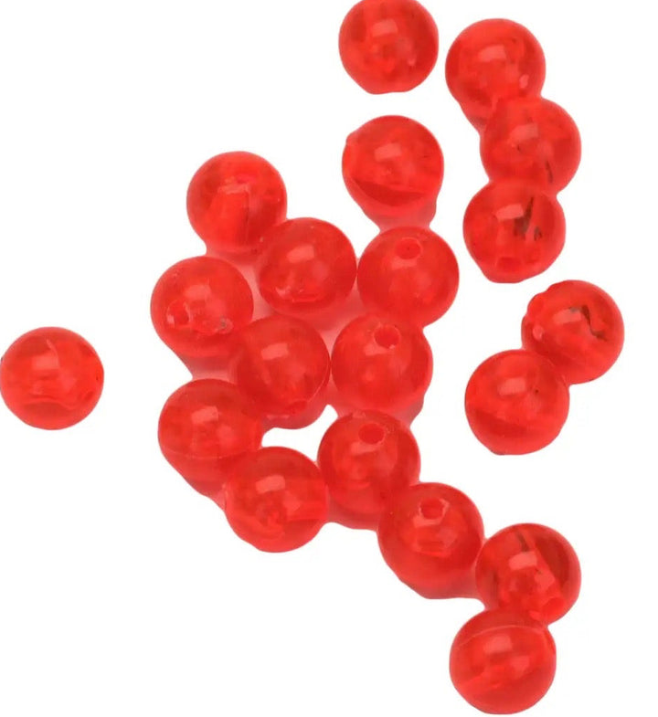 Eagle Claw Plastic Red 8mm Beads