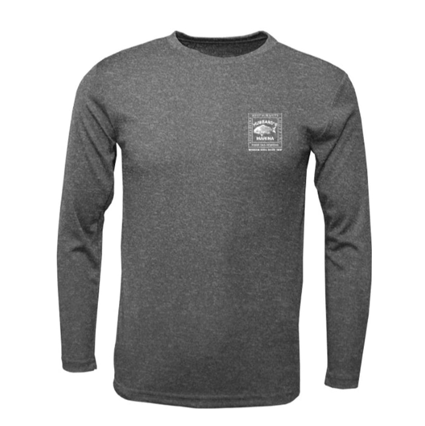 Grouper Flag Performance Shirt Black Heather Gray