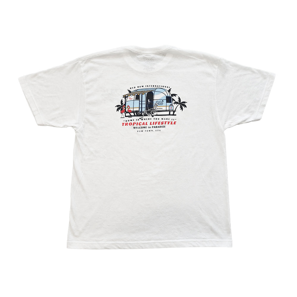 Red Rum Welcome to Paradise T-Shirt White