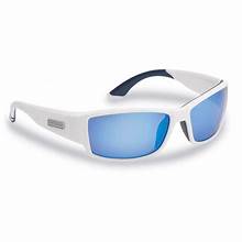 Flying Fisherman Sunglasses Razor Matte White/Blue Mirror