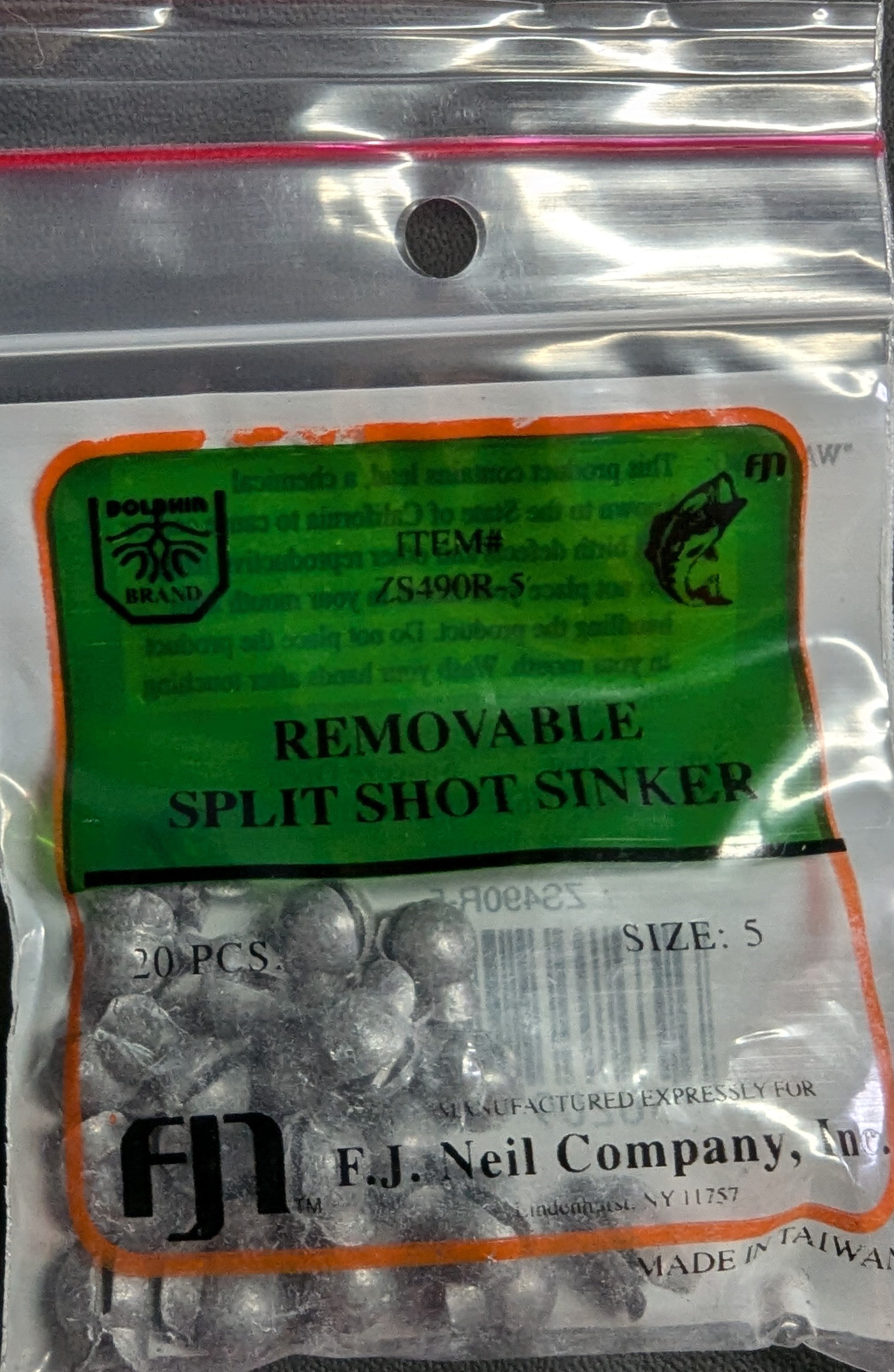 FJN Removable Split Shot Sinker