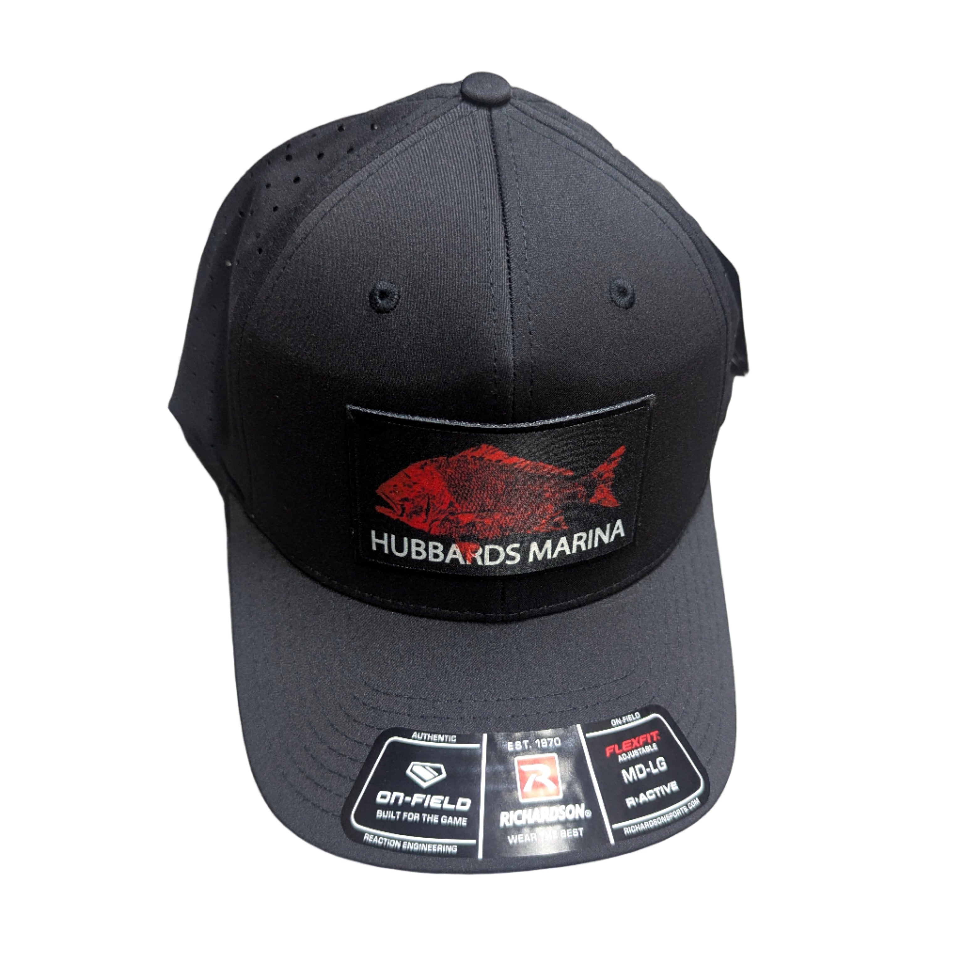 Salinity Red Snapper Hat Black Flex Fit