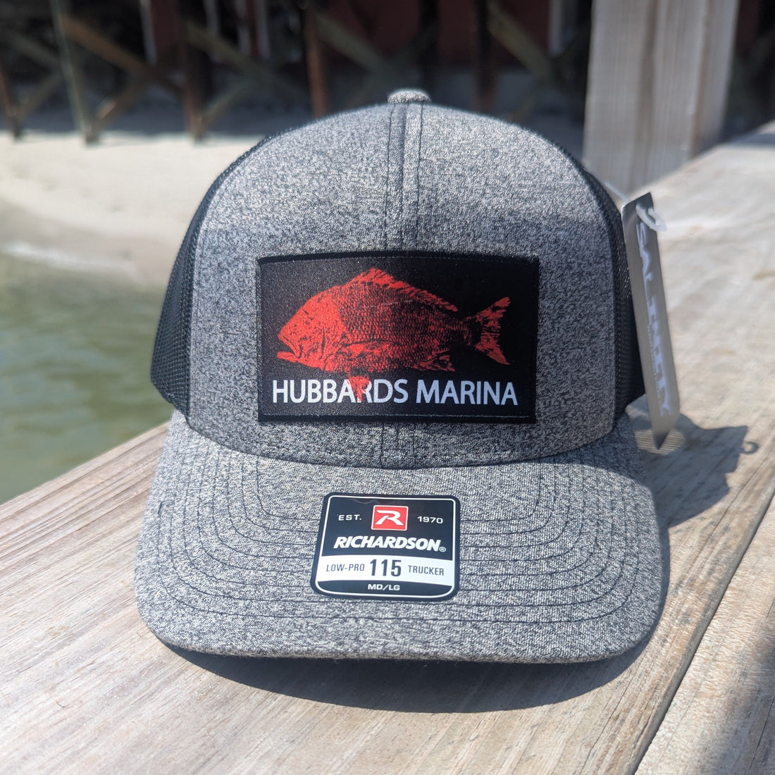Salinity Red Snapper Hat Black Heather