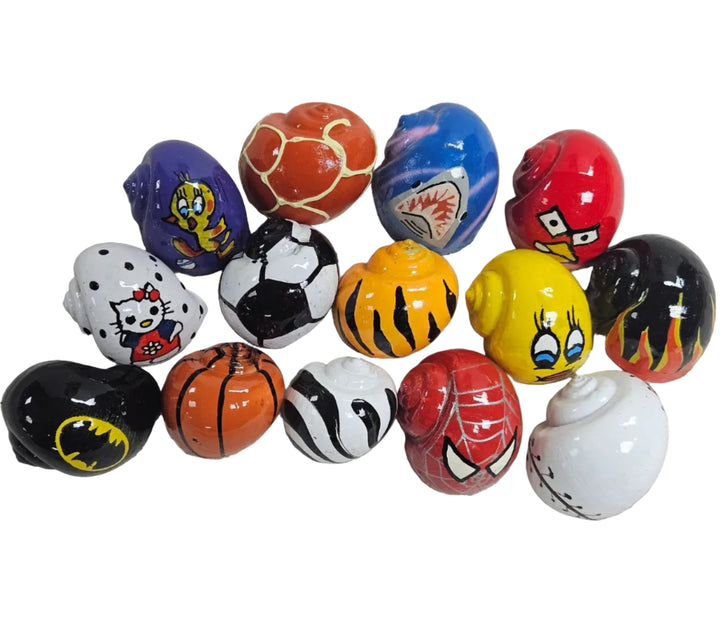 Freshwater Snail Shells (Painted)