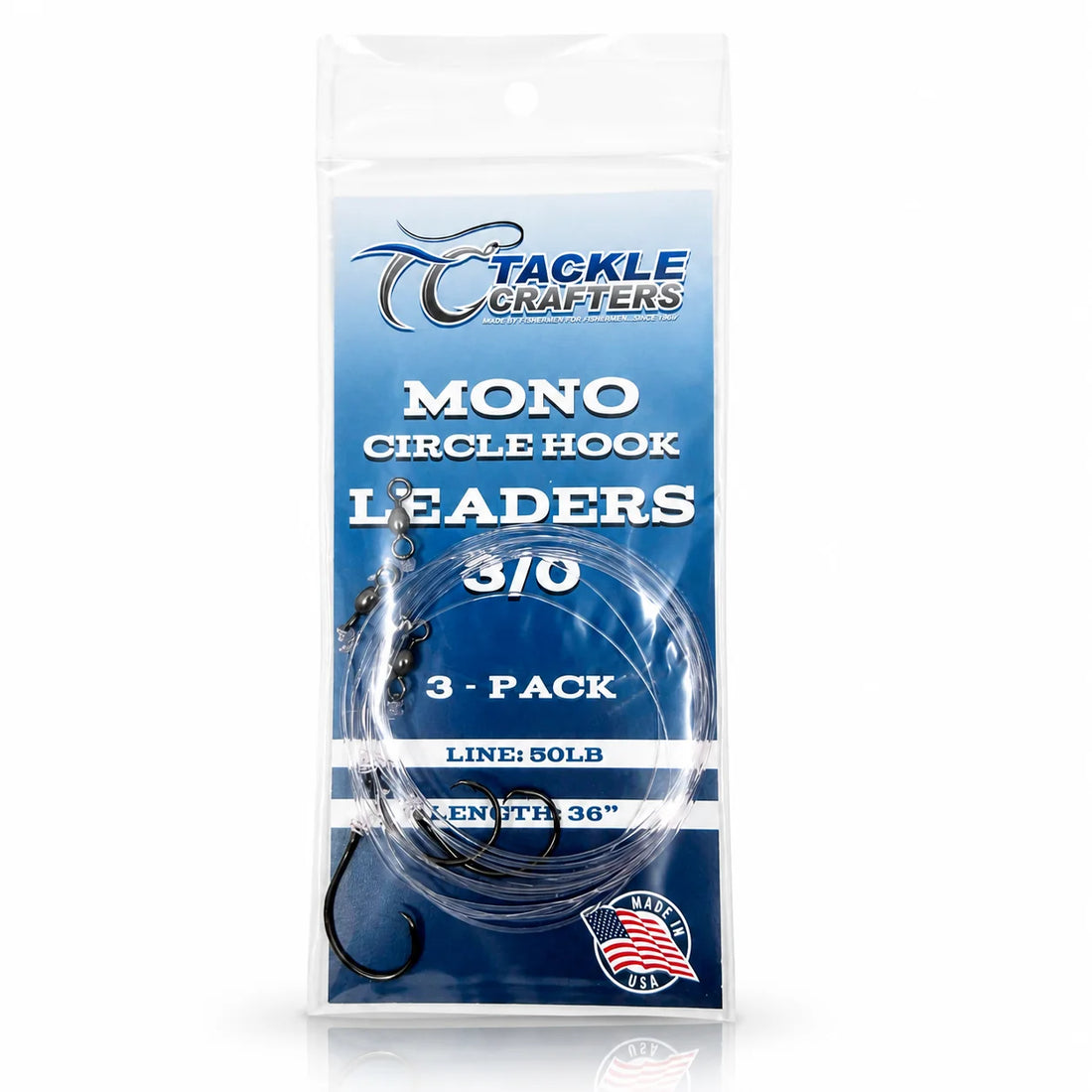 Tackle Crafters Circle Hook Leaders 2/0 3pk