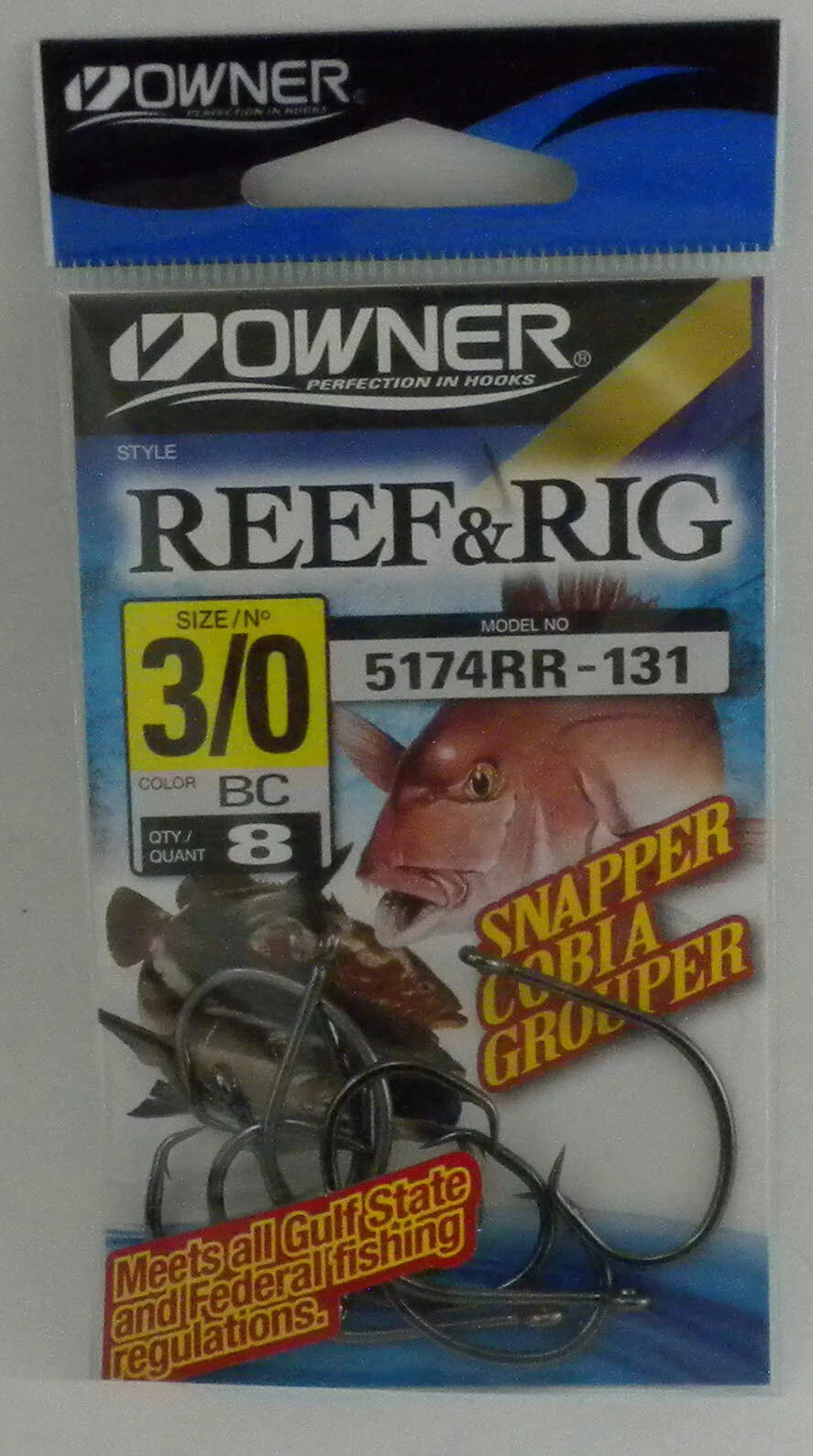 fish and hooks on federal Owner Reef & Rig Hooks