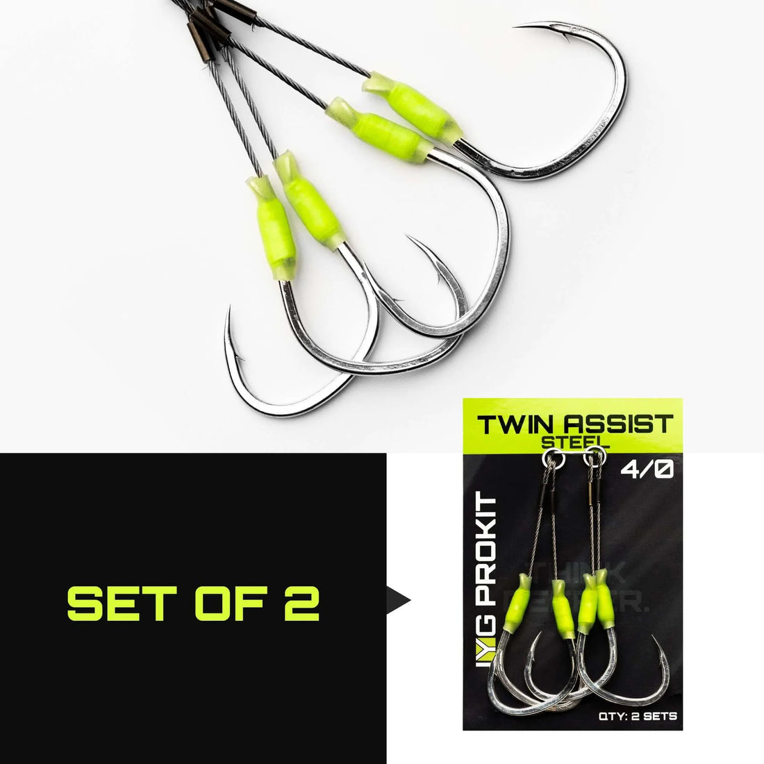 JYG Pro Twin Assist Hooks Steel